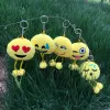 Plush toy keychain pendant emoji, keychain QQ pendant, keychain hanging foot emoji details Picture